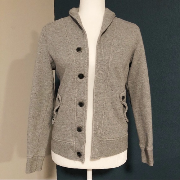 H&M gray knit button front sweater jacket - Picture 2 of 12